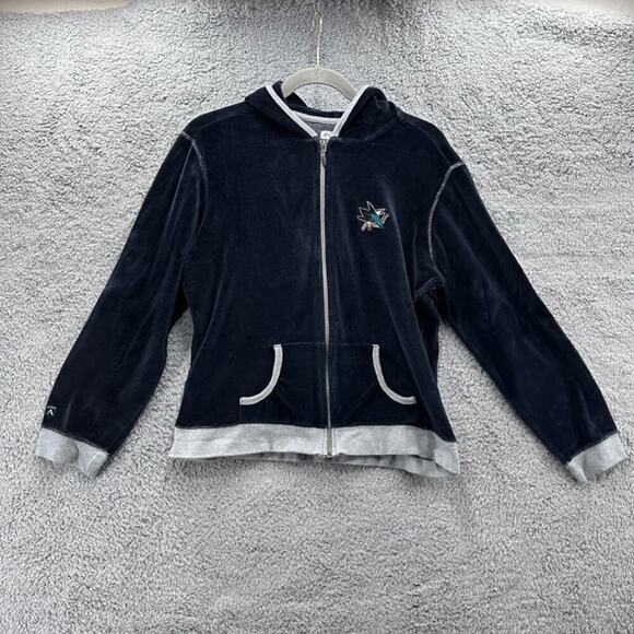 Antigua Women's XL San Jose Sharks Hockey Long Sleeve Hoodie‎ Embroidered Logo - Picture 1 of 10